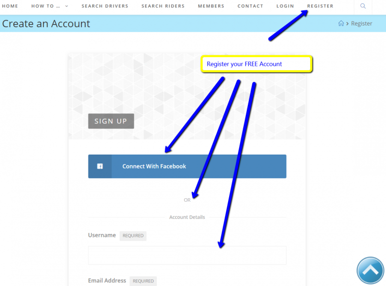 Register Free UnderDog Ride Account